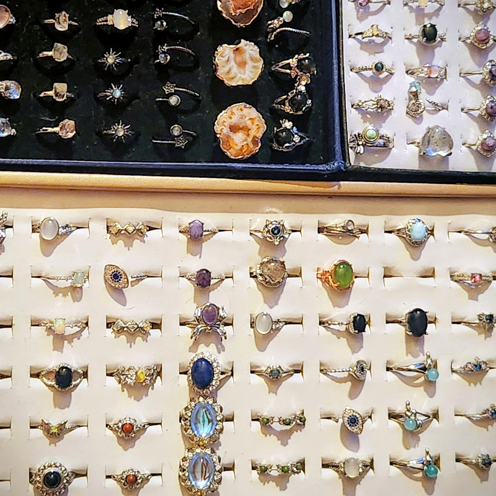 20 Pc Crystal Ring Bundle. Wholesale Jewlery Lot. Bulk. Reseller.